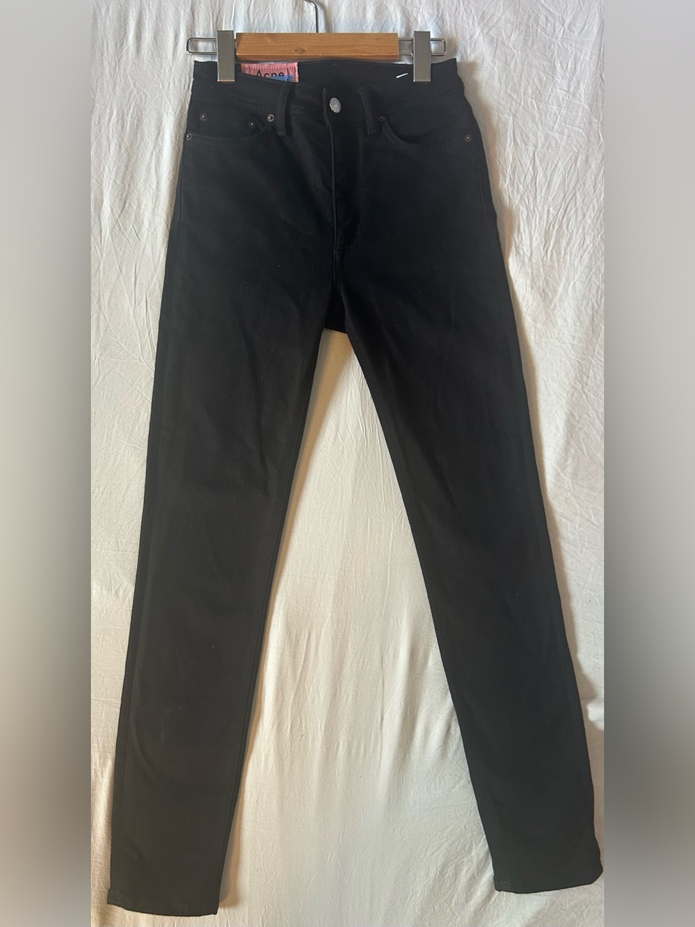 Acne Studios Bla Konst Black Skinny Jeans – Women’s 25/30 – Designer Swedish